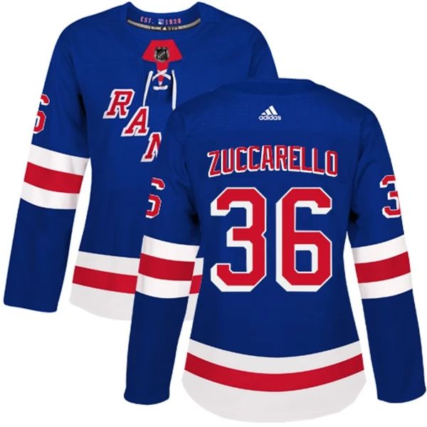 Damen New York Rangers Trikot Mats Zuccarello 36 Blau Authentic